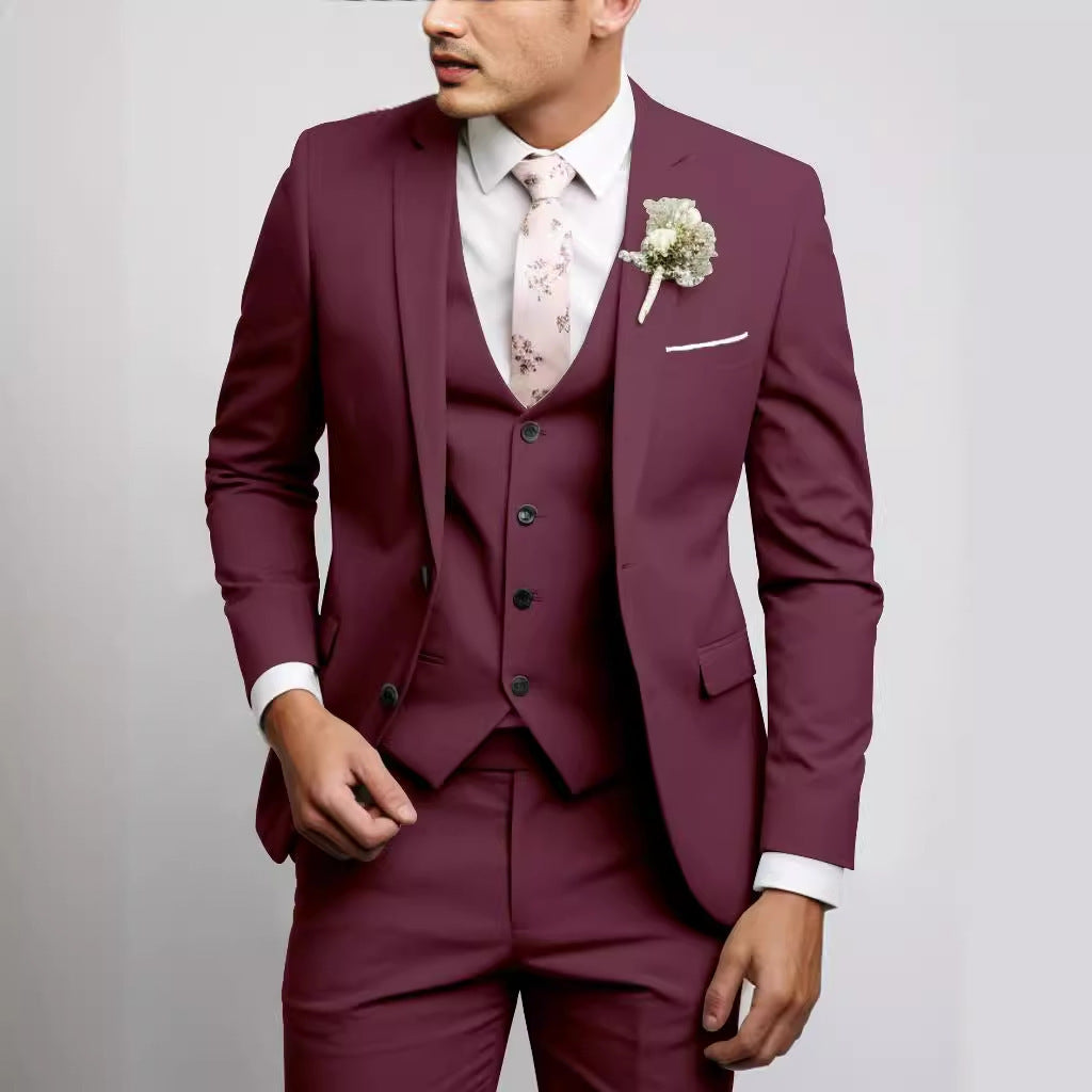 Men's Two Button Casual Versatile Suit Set