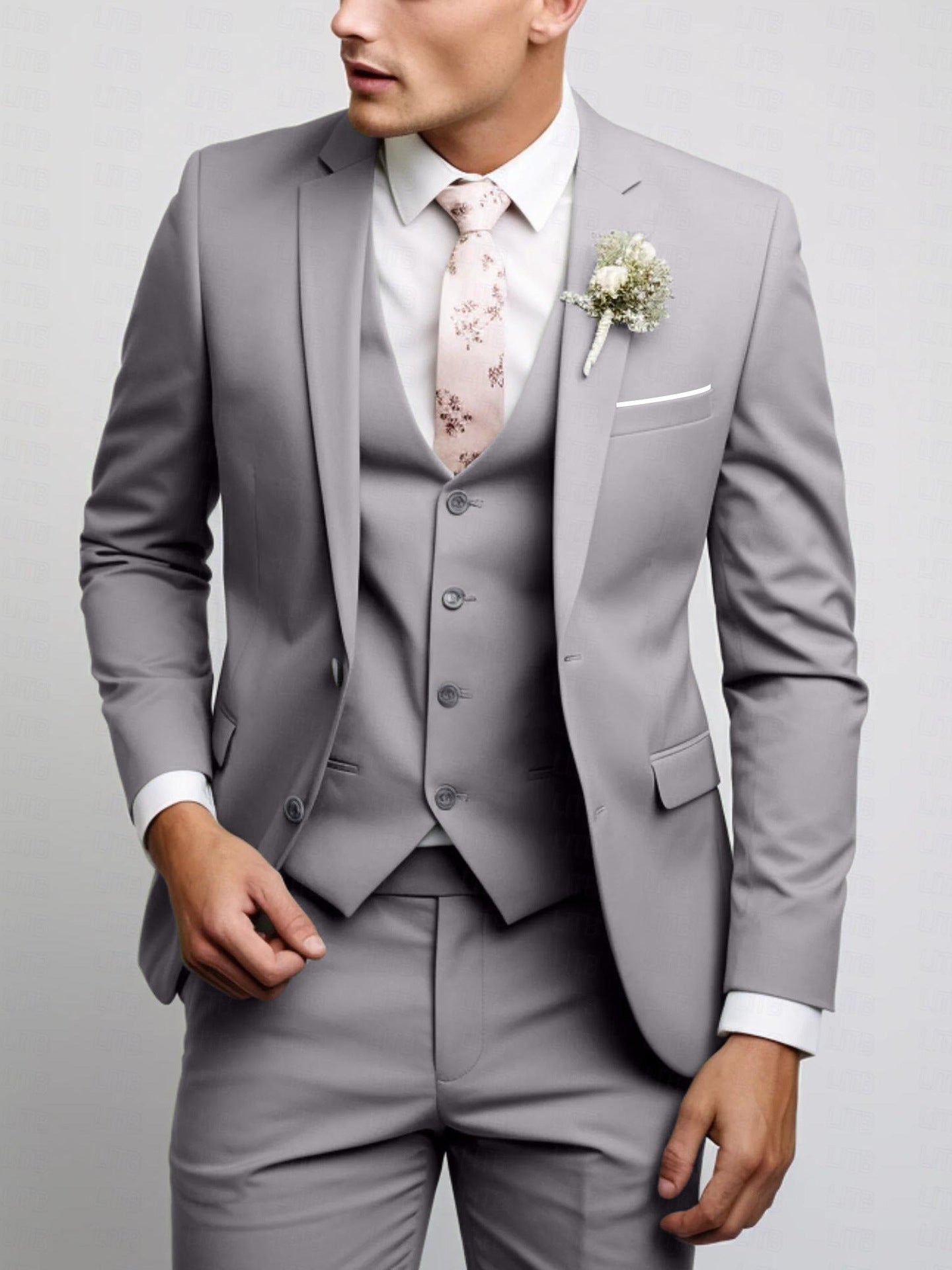 Men's Two Button Casual Versatile Suit Set